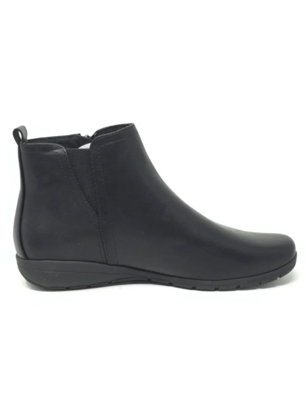Easy Spirit Aleena3 Black Leather Comfort Ankle Booties Size 7.5M